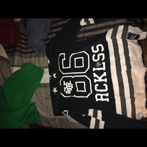Young and reckless hockey shirt